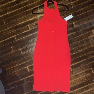 Red Halter Dress, Medium